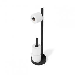 Wireworks Yoku Freestanding Toilet Roll Holder - Dark Oak - thumbnail 2