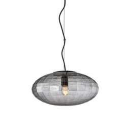 Halo Design Mesh Pendant Light - Smoke - O 36cm Size:  36cm