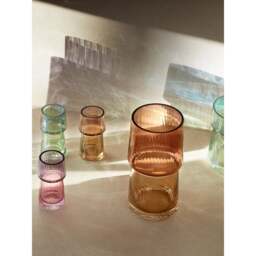 LSA International Gems Vase/Lantern - Amber - 23cm - thumbnail 5