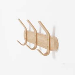 Wireworks Left Hook 3 Hooks Rail - Oak - thumbnail 3