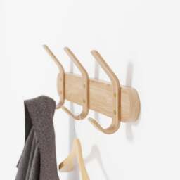 Wireworks Left Hook 3 Hooks Rail - Oak - thumbnail 4