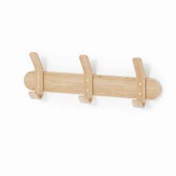 Wireworks Left Hook 3 Hooks Rail - Oak
