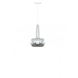 Umage Clava Pendant Light Shade - Polished Steel with White Rosette Cord Set With or Without Cord Set: With White Rosette Cord Set