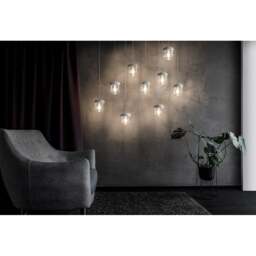 Umage Acorn Pendant Light Shade - White/Polished Steel Bulb Option: Without Bulb - thumbnail 3