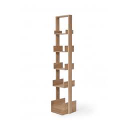 Wireworks Bookie Freestanding Bookcase - Oak - thumbnail 3