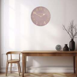 Thomas Kent Arabic Wall Clock - Blush Pink - 20" - thumbnail 3
