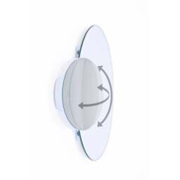 Wireworks Eclipse Wall Mirror - Gloss White - thumbnail 4