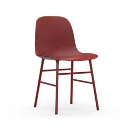 Normann Copenhagen Form Chair - Red - Red Legs Shell Colour: Red, Leg Colour: Matching Shell Colour