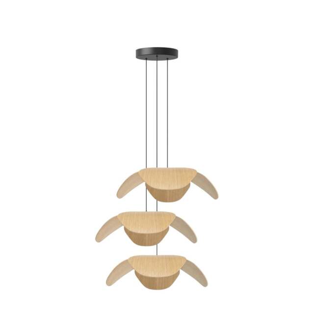 Umage Forget Me Not 3 Light Cluster Set - Oak - Large Colour: Oak, Size: Large - image 1