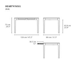 Umage Heart n Soul Desk Colour: Walnut - thumbnail 5