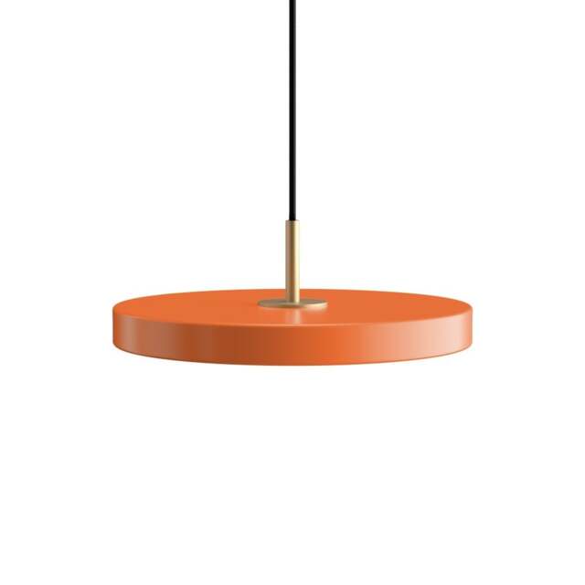 Umage Asteria Plus Pendant Lamp - Nuance Orange - Mini - Brass Top Colour: Nuance Orange, Size: Mini, Style: Brass - image 1