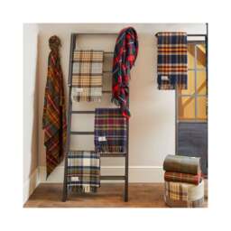 Tweedmill Textiles Pure New Wool Throw - Morello Check - thumbnail 4