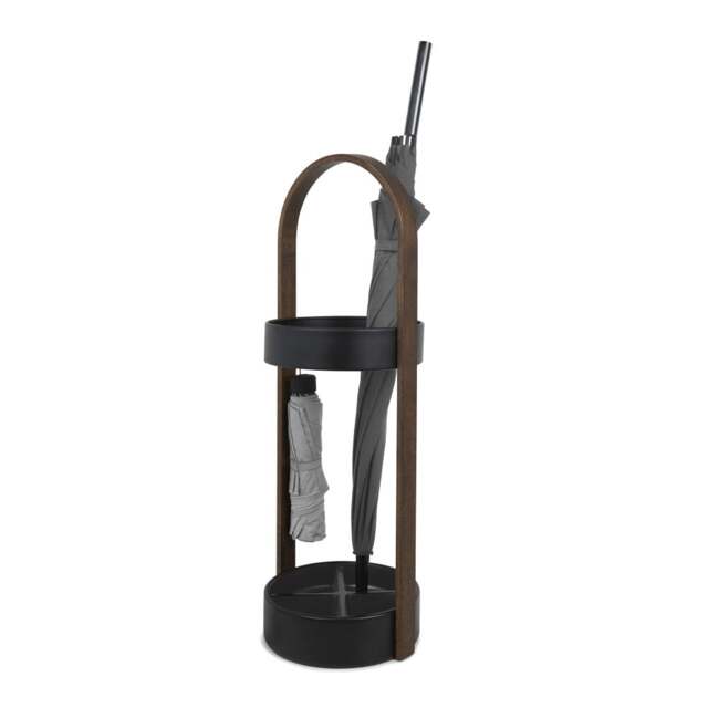 Umbra Bellwood Umbrella Stand - Black/Walnut - image 1