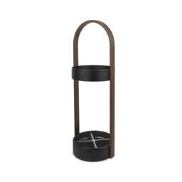 Umbra Bellwood Umbrella Stand - Black/Walnut - thumbnail 3