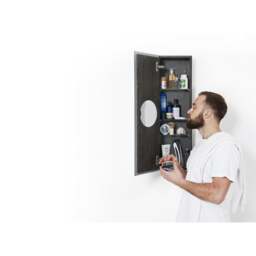 Wireworks Zone Bathroom Cabinet 800 - Dark Oak - thumbnail 4