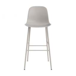 Normann Copenhagen Form Bar Chair - 75cm - Warm Grey Shell Colour: Warm Grey - thumbnail 2