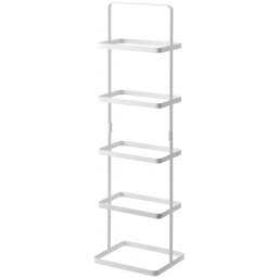 Yamazaki Tower Steel Shoe Rack - 5 Tier - White - thumbnail 1