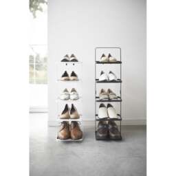 Yamazaki Tower Steel Shoe Rack - 5 Tier - White - thumbnail 7