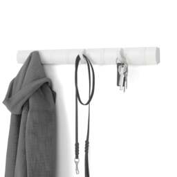 Umbra Flip 8 Hook Coat Rack - White/White - thumbnail 1
