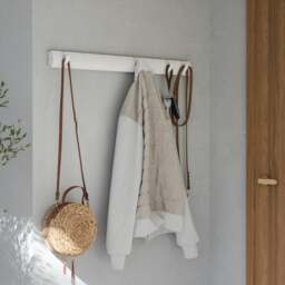 Umbra Flip 8 Hook Coat Rack - White/White - thumbnail 2