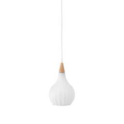 Halo Design Drops Textile Pendant - O 17cm - White Size:  17cm