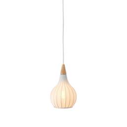 Halo Design Drops Textile Pendant - O 17cm - White Size:  17cm - thumbnail 2