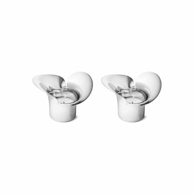 Georg Jensen Bloom Botanica Tealight Holders - Set of 2 - image 1