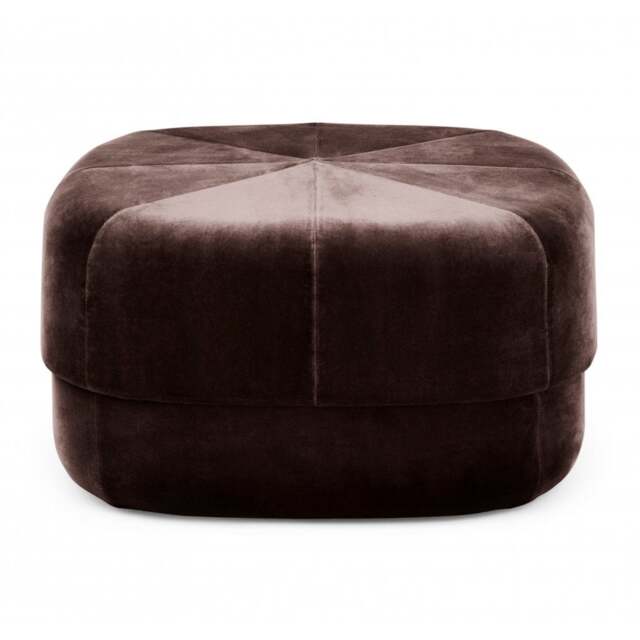 Normann Copenhagen Circus Velour Pouf - Large - Coffee - image 1