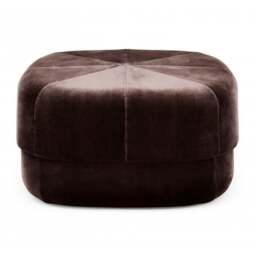 Normann Copenhagen Circus Velour Pouf - Large - Coffee - thumbnail 1