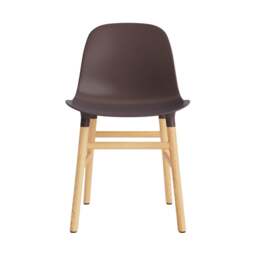 Normann Copenhagen Form Chair - Brown - Oak Legs Shell Colour: Brown, Leg Colour: Oak - thumbnail 2
