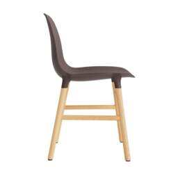 Normann Copenhagen Form Chair - Brown - Oak Legs Shell Colour: Brown, Leg Colour: Oak - thumbnail 3