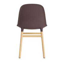 Normann Copenhagen Form Chair - Brown - Oak Legs Shell Colour: Brown, Leg Colour: Oak - thumbnail 4