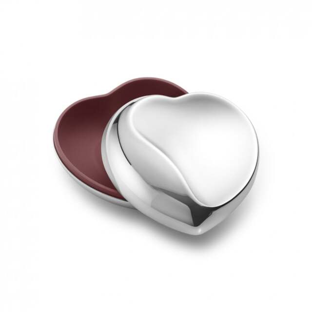 Georg Jensen Heart Shaped Box - Mirror Polished Stainless Steel - Small - image 1