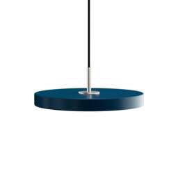 Umage Asteria Mini Pendant Light - Petrol Blue (plus steel detail) Asteria Detail: Steel