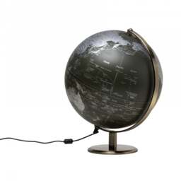 Gentlemen&aposs Hardware Illuminated World Globe - 10" - Dark Green - UK Plug - thumbnail 2