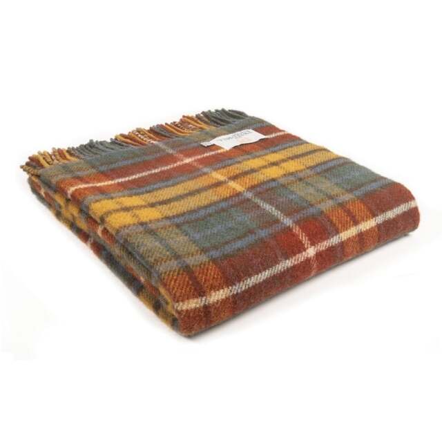 Tweedmill Textiles Pure New Wool Throw -  Antique Buchanan Tartan - image 1