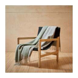 Tweedmill Textiles Dartmoor Throw Pure New Wool - Ice Green - thumbnail 3