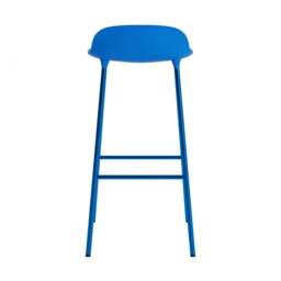 Normann Copenhagen Form Barstool - 75cm - Bright Blue - Bright Blue Legs Shell Colour: Bright Blue, Leg Colour: Matching Shell Colour - thumbnail 4