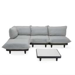 Fatboy Paletti Outdoor Set &amp Light Grey Table - Large Colour: Rock Grey