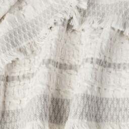 Lands Downunder Lisbon Stripe Cotton Throw - Taupe - thumbnail 4