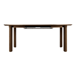 Umage Comfort Circle Dining Table with Extension - Rippled - Dark Oak - thumbnail 7