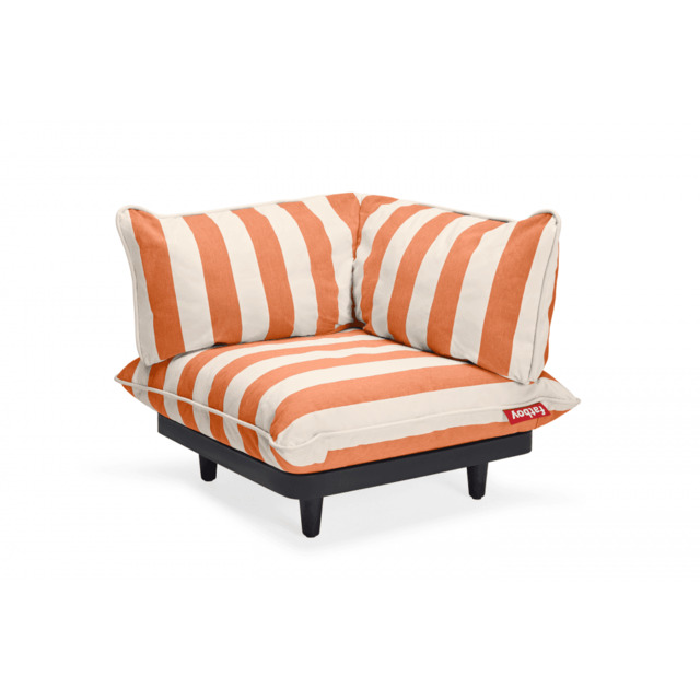 Fatboy Paletti Modular Outdoor Lounge Furniture - Orange Creme Option: Modular Corner Seat Left