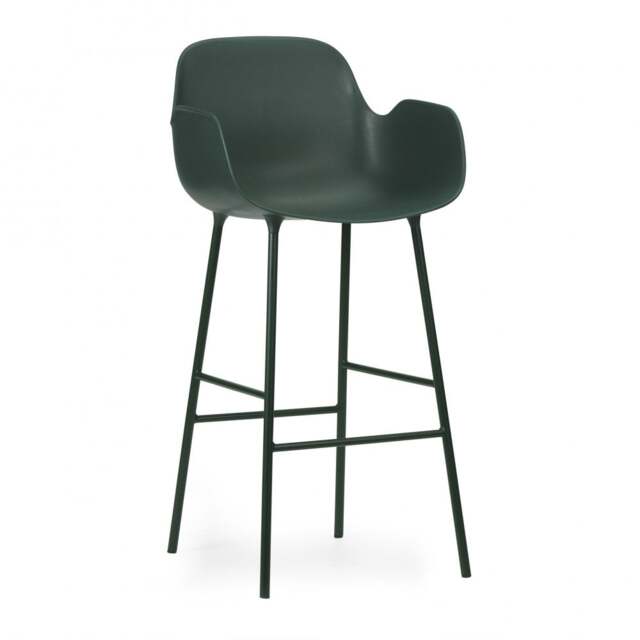 Normann Copenhagen Form Bar Armchair - 75cm - Green Shell Colour: Green - image 1