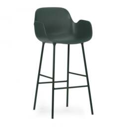 Normann Copenhagen Form Bar Armchair - 75cm - Green Shell Colour: Green