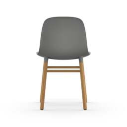 Normann Copenhagen Form Chair - Grey - Oak Legs Shell Colour: Grey, Leg Colour: Oak - thumbnail 4