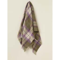 Bronte By Moon Skye Check Pure New Wool Throw - Heather - thumbnail 3