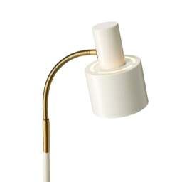 Halo Design Vogue Floor Lamp - H 143cm - Cream/Antique Brass Colour: Cream - thumbnail 2