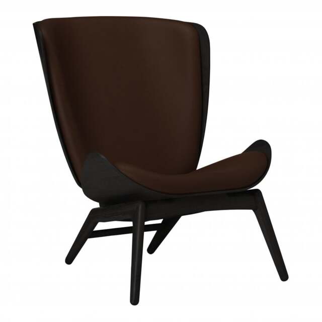 Umage The Reader Armchair - Black Oak - Hope Leather Brown Wood: Black Oak, Colour: Brown - image 1