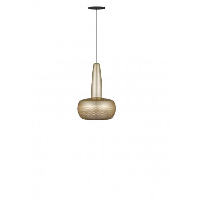 Umage Clava Pendant Light Shade - Brushed Brass with Black Rosette Cord Set With or Without Cord Set: With Black Rosette Cord Set - image 1