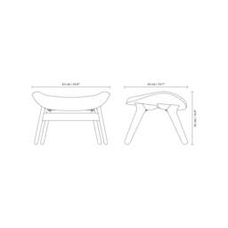 Umage A Conversation Piece Ottoman - Black Oak - Shadow Colour: Shadow - thumbnail 6